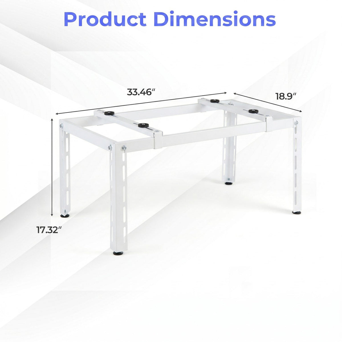 Mini Split Ground Stand Adjustable for 9000-36000 BTU Ductless Air Conditioners Heat Pump
