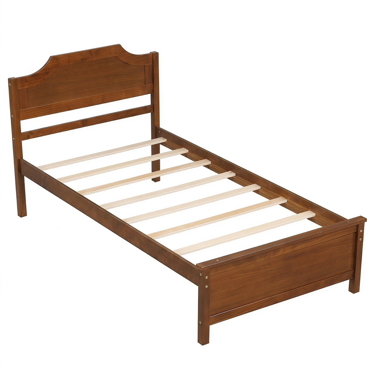 Solid Wood Platform Bed Frame with Headboard DirectDeals