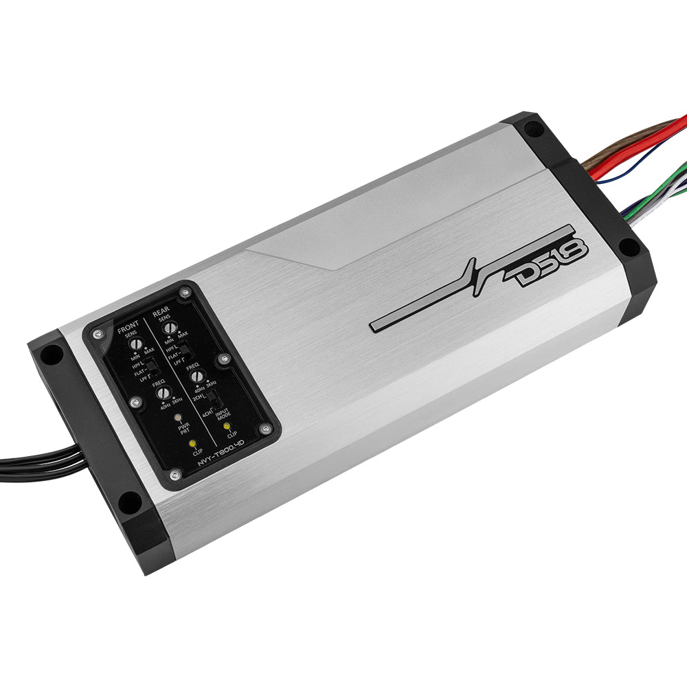 NVY 4-Channel Full-Range IP67 Marine and Powersports Amplifier 200 x 4 @ 4-Ohm Watts RMS DS18