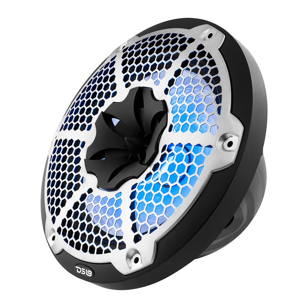 NXL 10" 2-Way Coaxial Marine Speaker With LED RGB Lights 200 Watts Rms 4-Ohm DS18