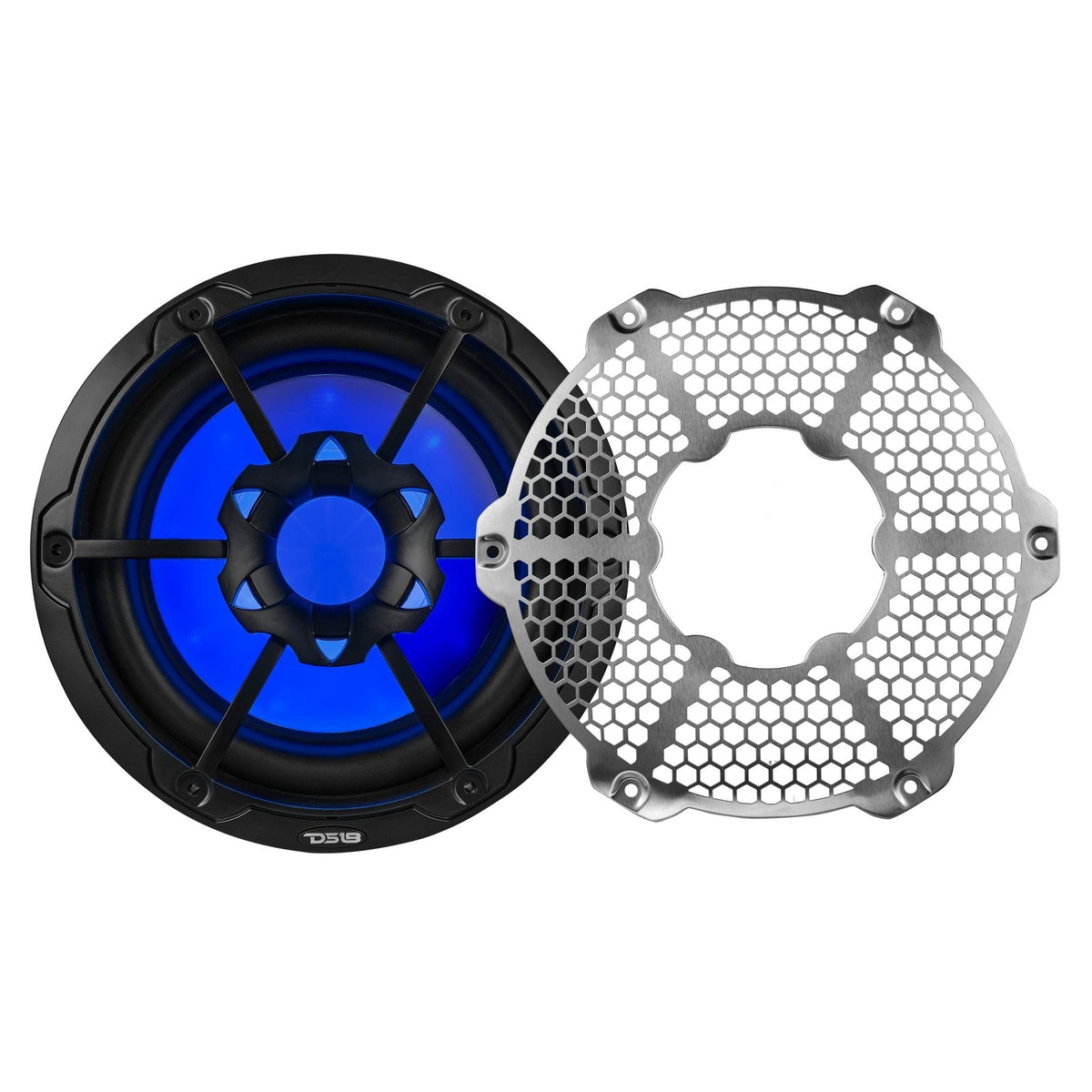 NXL 10" Marine Subwoofer with LED RGB Lights 300 Watts Rms SVC 4-Ohm DS18