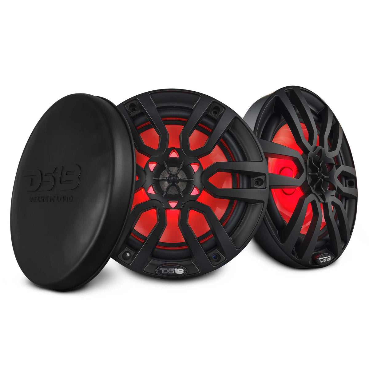 NXL 8" 2-Way Coaxial Marine Speaker with LED RGB Lights | 125W RMS 4-Ohm DS18