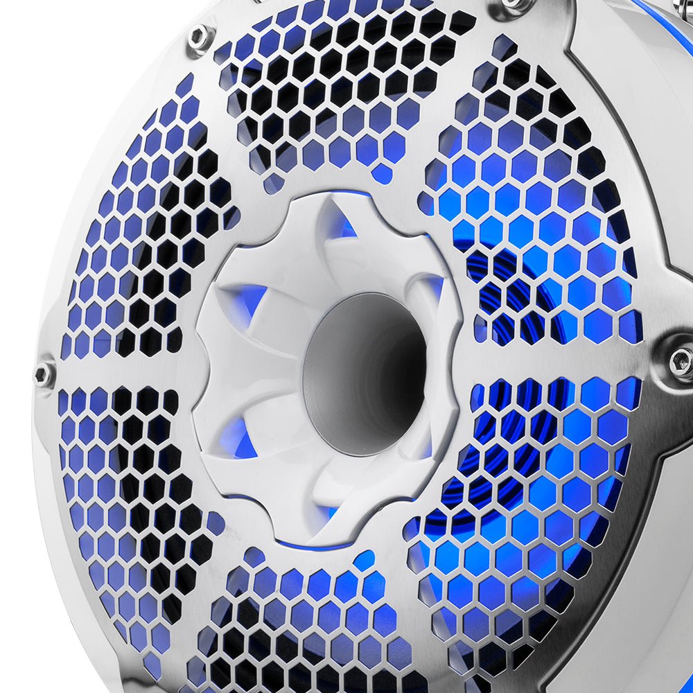 NXL 10" Neodymium Marine and Powersports Towers with Built-in Passive Radiator, 1" Driver and LED RGB Lights 300 Watts Rms DS18