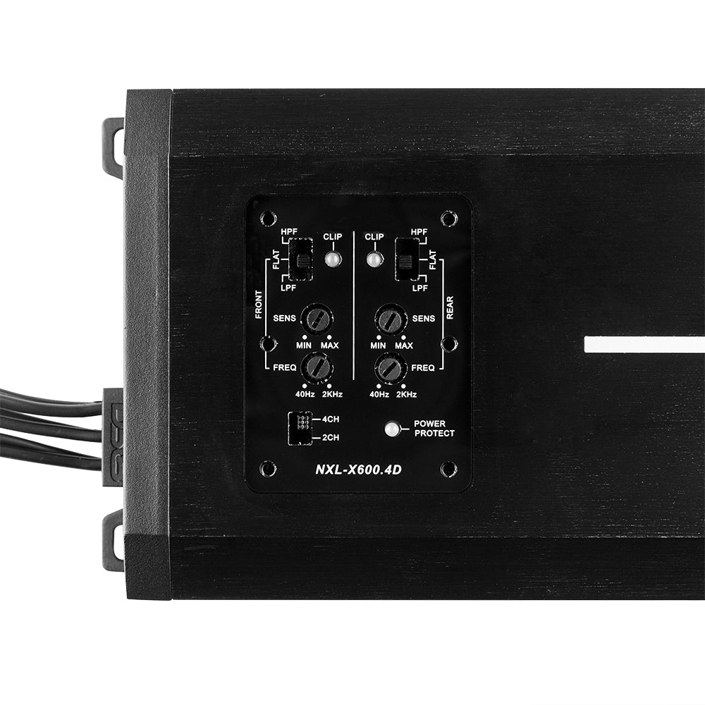 NXL 4-Channel Full-Range Class D IP67 Marine and Powersports Amplifier 4 x 150 Watts Rms @ 4-Ohm DS18