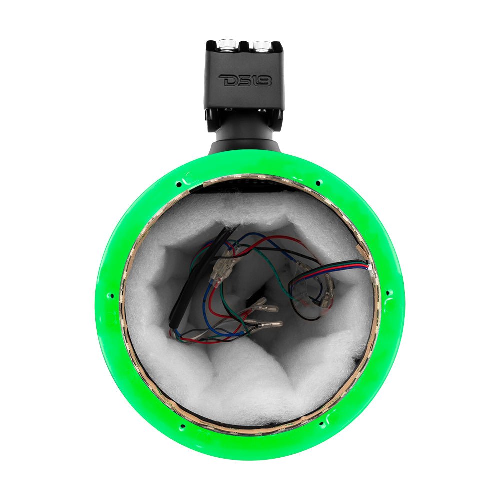 NXL 8" Marine and Powersports Empty Tower LED RGB Lights -Black DS18