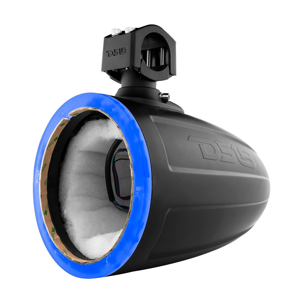 NXL 8" Marine and Powersports Empty Tower LED RGB Lights -Black DS18