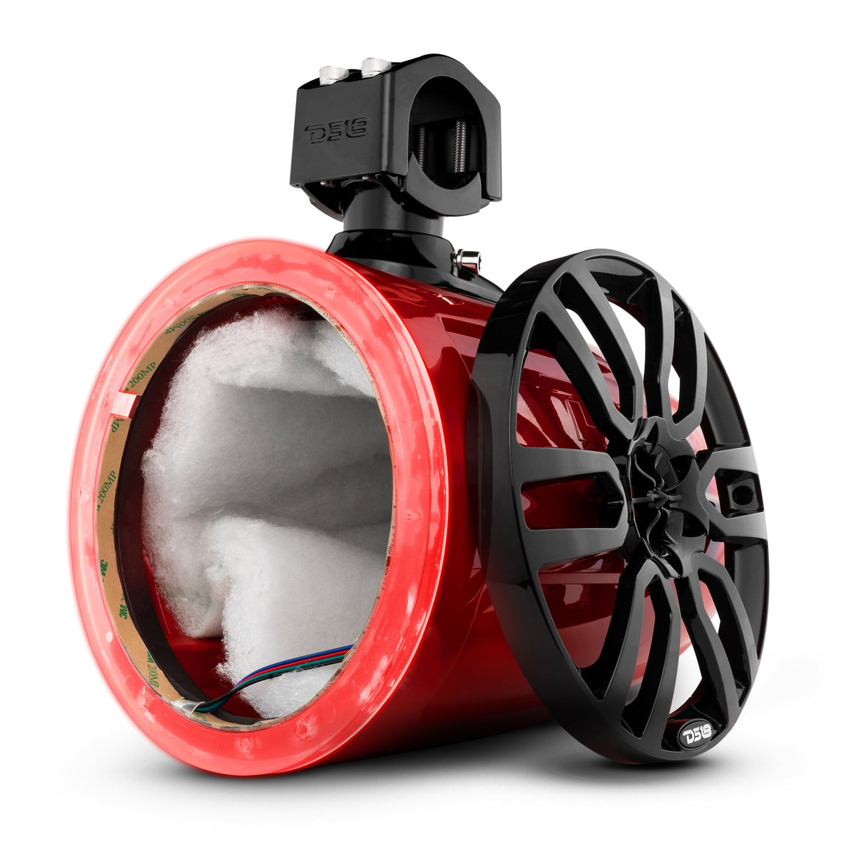 NXL 8" Marine and Powersports Empty Tower LED RGB Lights -Red DS18