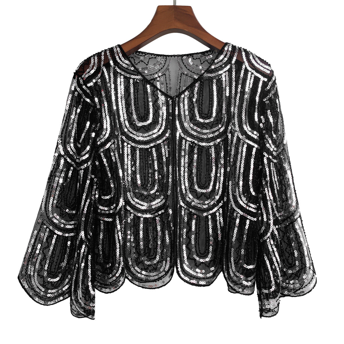Women's Fashionable All-matching Party Banquet Sequined Coat