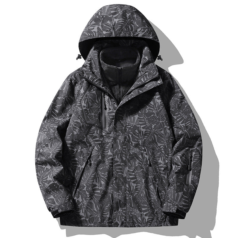 Outdoor Shell Jacket Three-in-one Detachable Camouflage Mountain