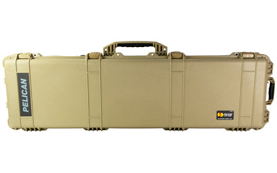 Pelican 1750 Protector Case |  With Polyurethane Foam |  Polypropylene Construction |  Black |  53.60"x16.05"x6.13" Atomic Defense