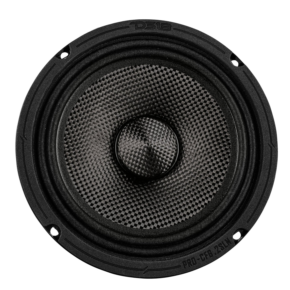 6.5” Slim Motorcycle & Motorsports Loudspeaker With Neodymium Magnet and Water Resistant Carbon Fiber Cone | 2-Ohm 150W RMS DS18
