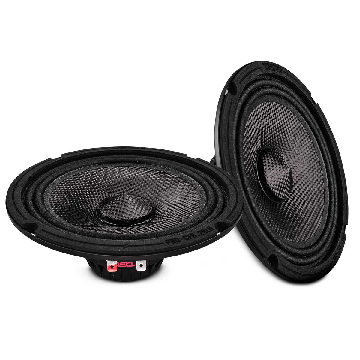 6.5” Slim Motorcycle & Motorsports Loudspeaker With Neodymium Magnet and Water Resistant Carbon Fiber Cone | 2-Ohm 150W RMS DS18