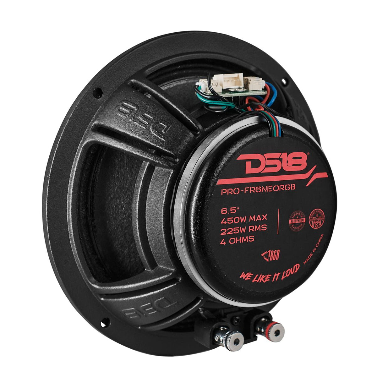 6.5" Full-Range Loudspeaker with RGB LED Bullet 225 Watts Rms Neodymium Magnet DS18