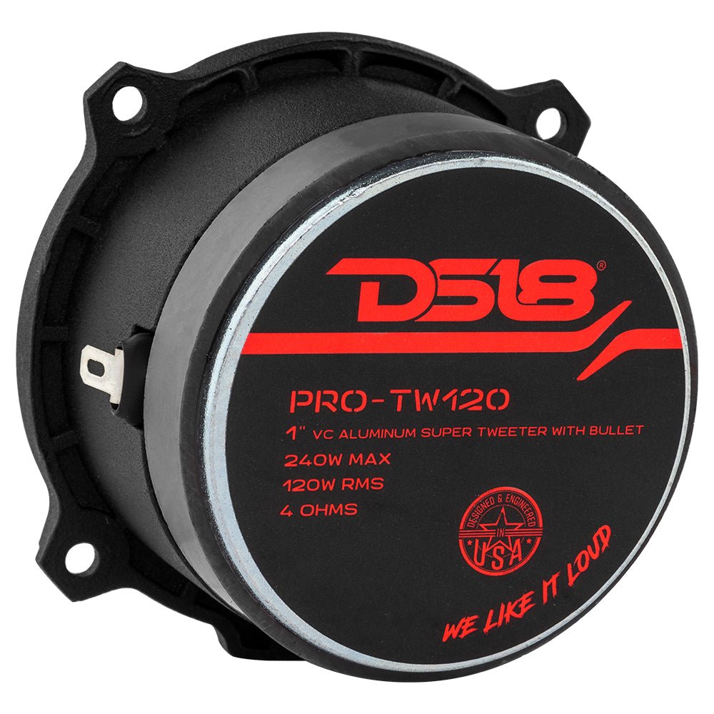 3” PRO Aluminum Super Bullet Tweeter – 240 Watts with Built in Crossover DS18