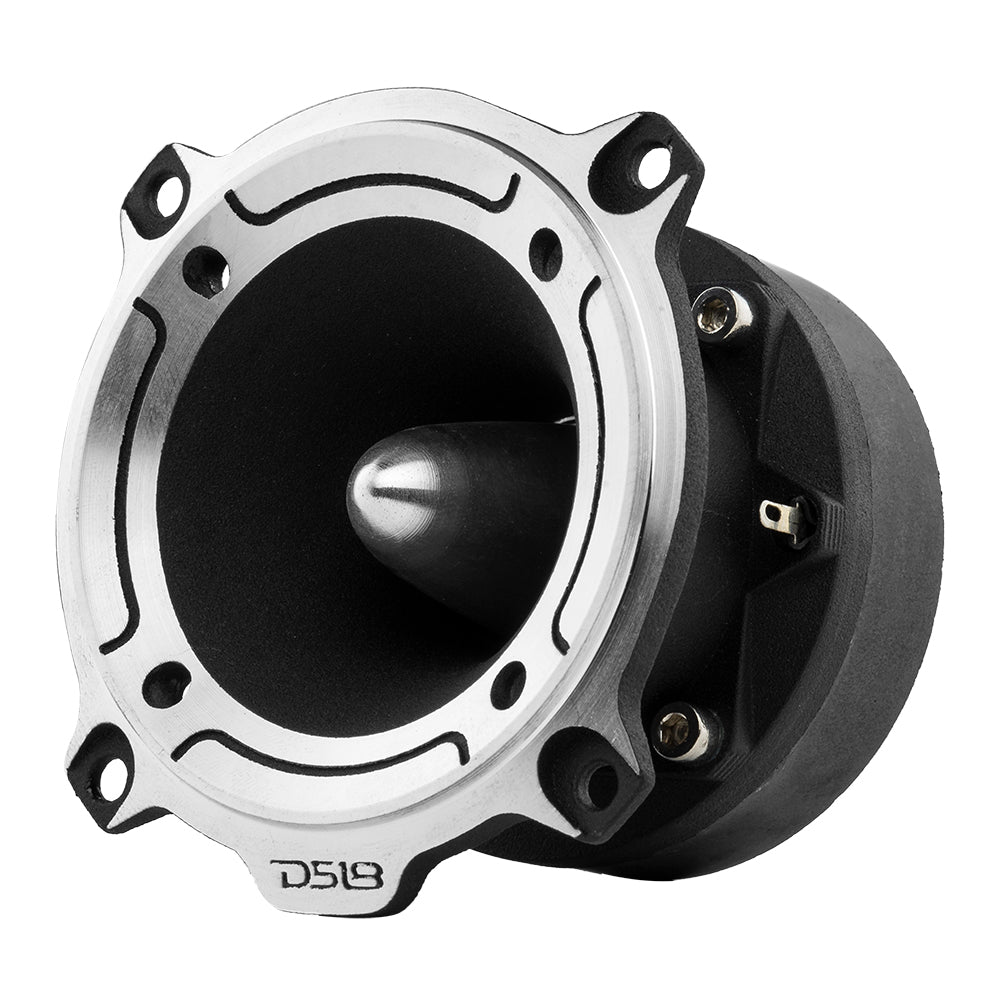 3” PRO Aluminum Super Bullet Tweeter – 240 Watts with Built in Crossover - Silver DS18