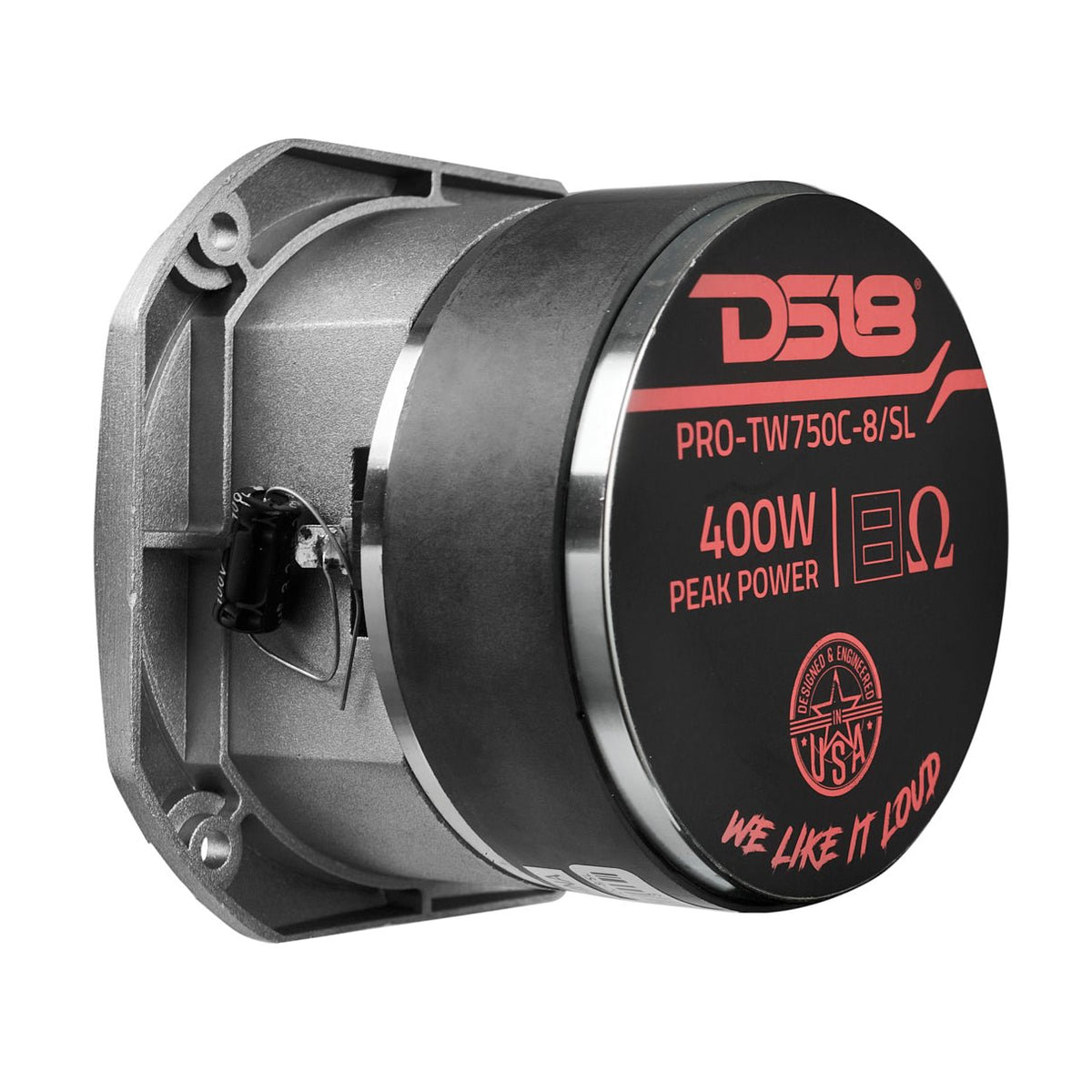 4" Super Bullet Tweeter with 1.5" Titanium Voice Coil and Oversized Ferrite Magnet 200 Watts 8-Ohm DS18