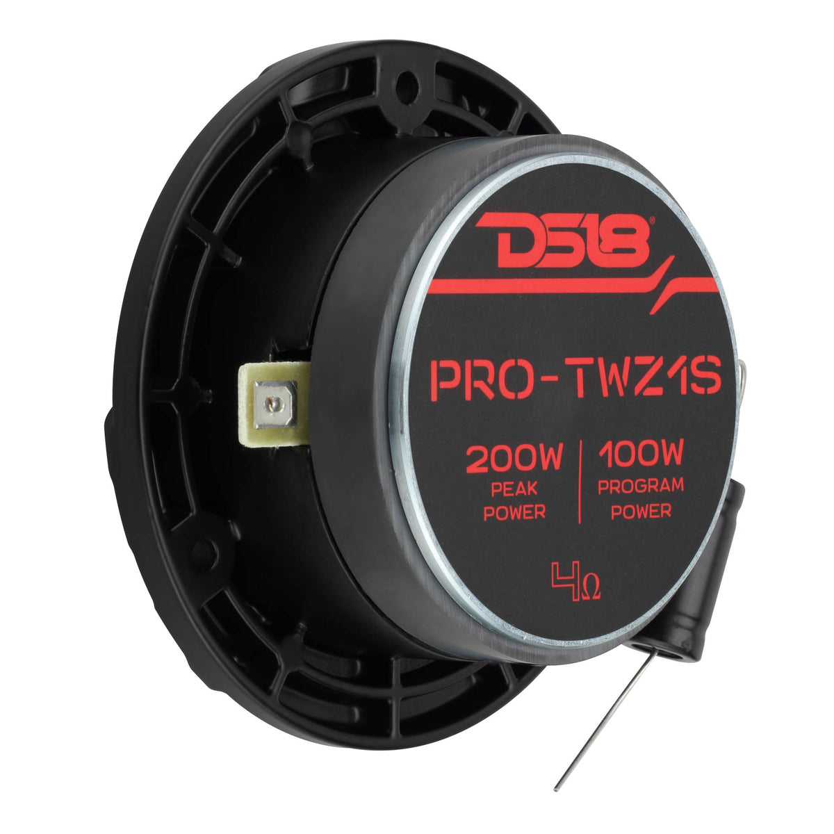 3.8" Shallow-Mount Super Bullet Compression Tweeter with 1" Aluminum Voice Coil | 100 Watts RMS 4-Ohm DS18