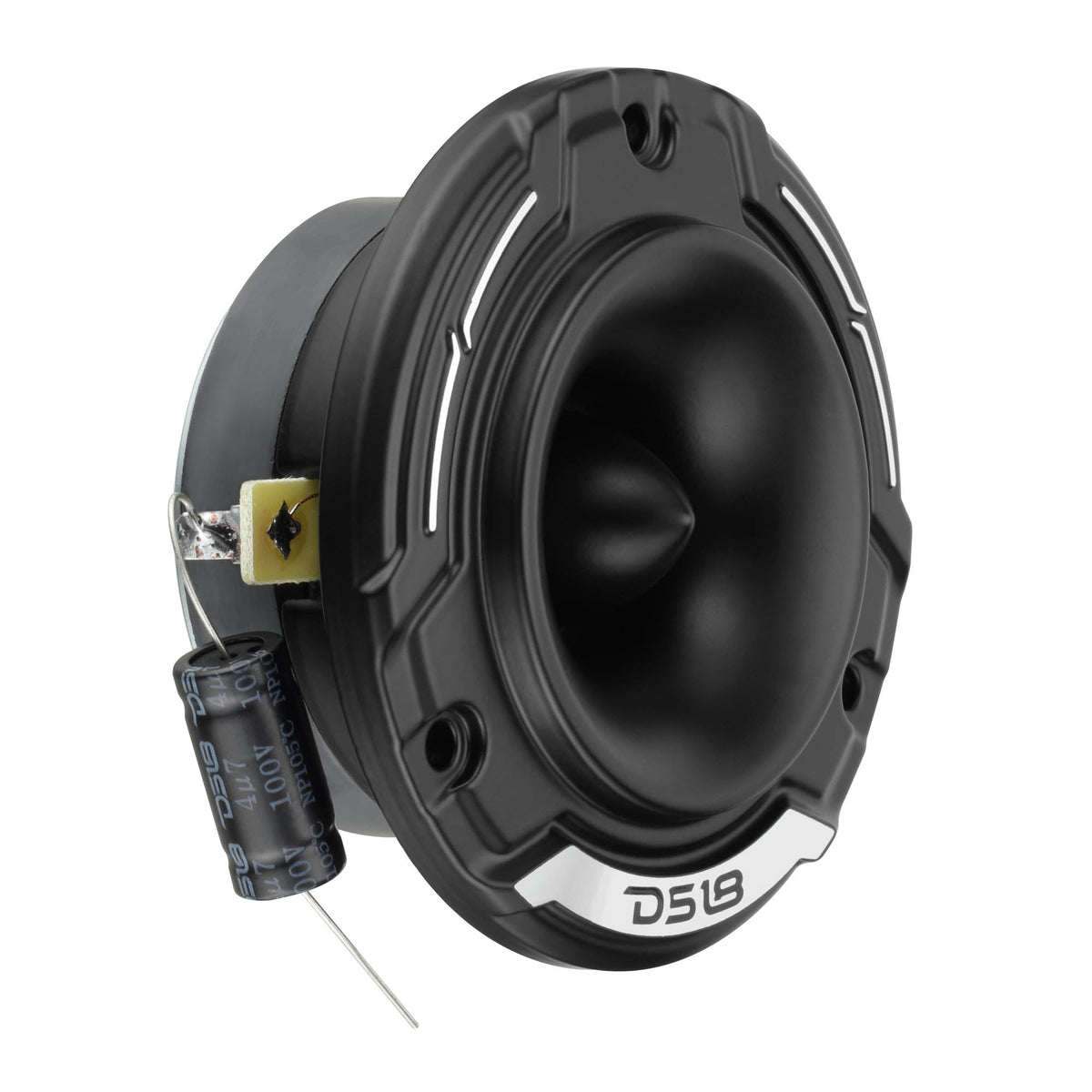 3.8" Shallow-Mount Super Bullet Compression Tweeter with 1" Aluminum Voice Coil | 100 Watts RMS 4-Ohm DS18