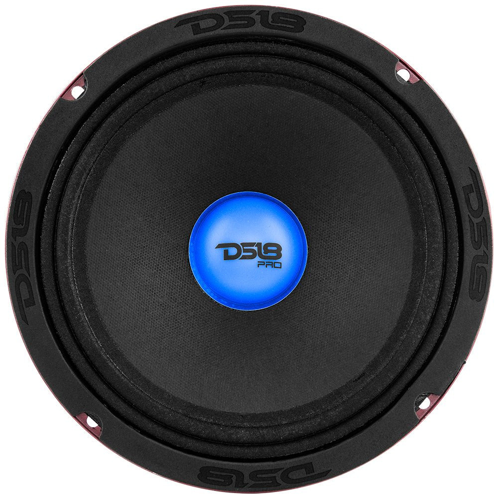 PRO-X 8" Mid-Range Loudspeaker with RGB Light Dust Cap 275 Watts Rms 4-Ohm DS18