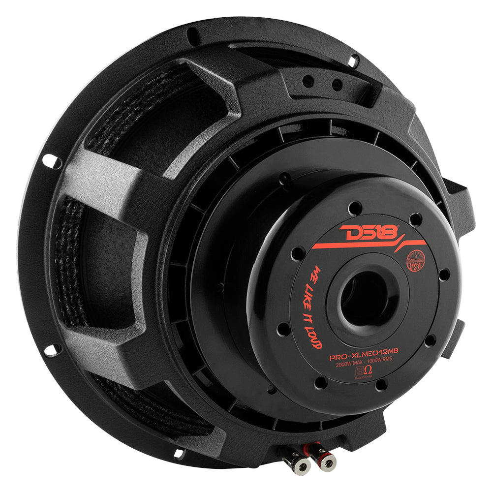 PRO 12" Neodymium Mid-Bass Loudspeaker 1000 Watts Rms 8-Ohm DS18