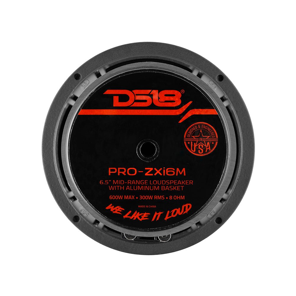PRO-ZXI 6.5" Mid-Range Loudspeaker With Neodymium/Ferrite Magnets 300 Watts Rms 8-Ohm DS18