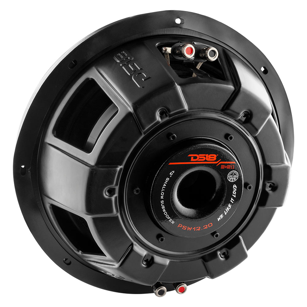 PS Shallow-Mount Water Resistant 12" Subwoofer | 600W RMS DVC 2-Ohm DS18