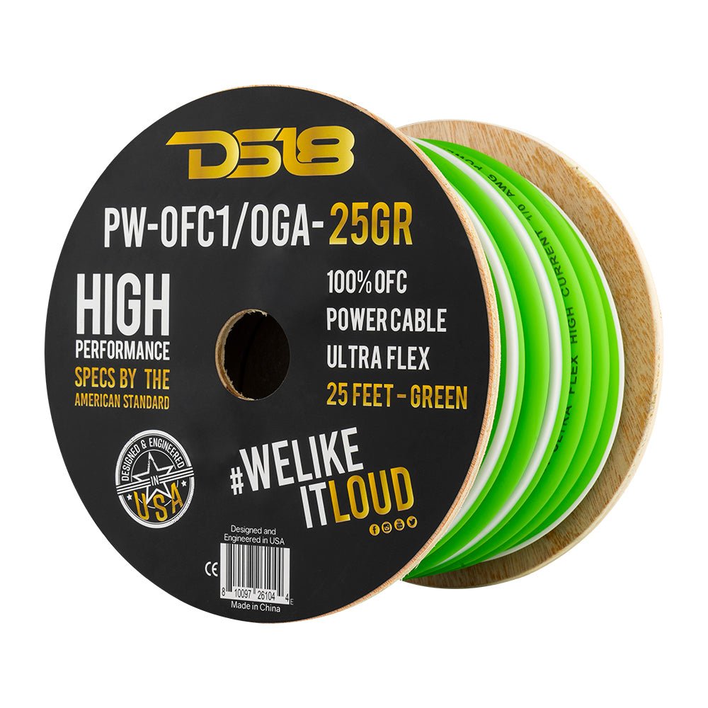 1/0-GA 100% OFC Ground, Power Cable, 25 Feet DS18