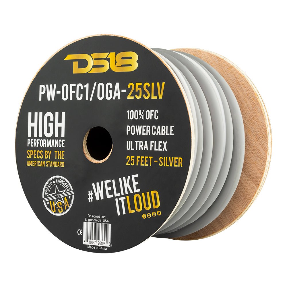 1/0-GA 100% OFC Ground, Power Cable, 25 Feet DS18