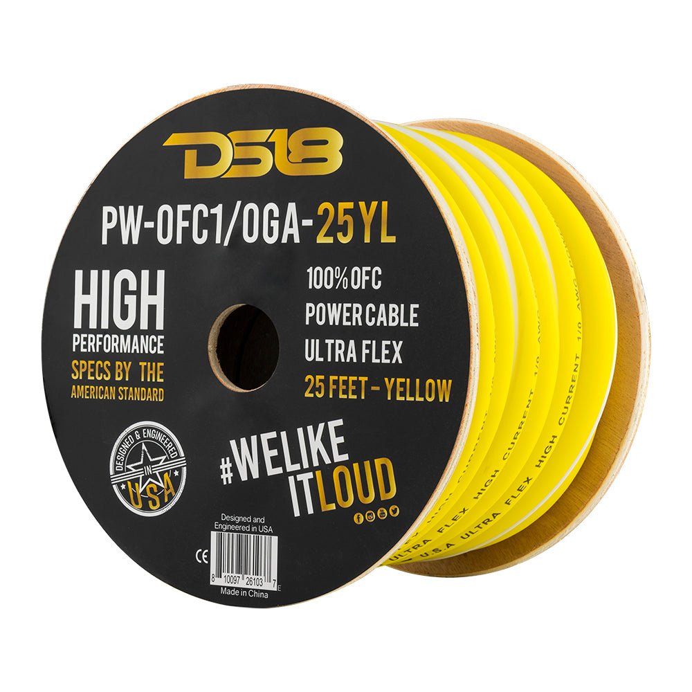 1/0-GA 100% OFC Ground, Power Cable, 25 Feet DS18