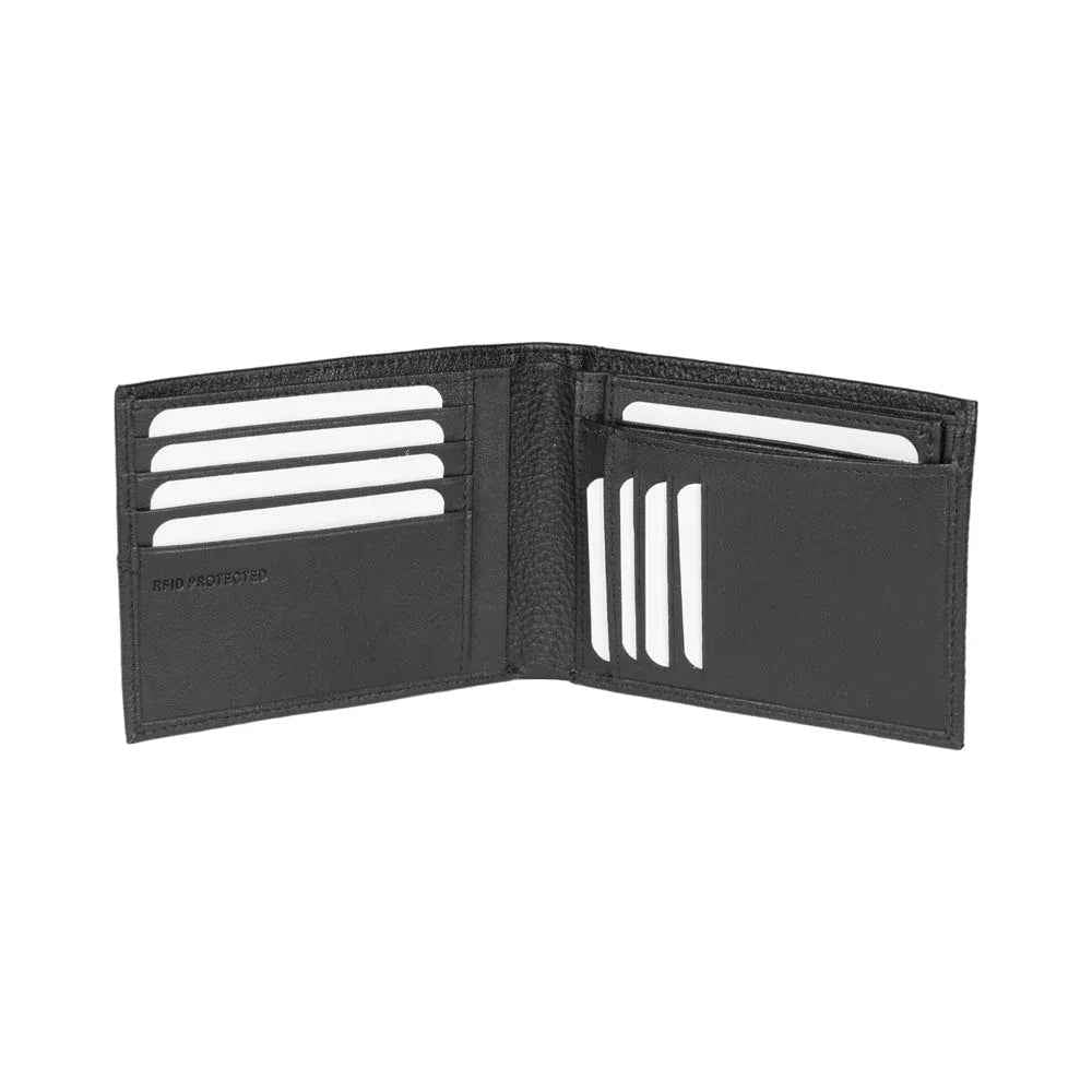 RB12113A | Vertical Men's Wallet in Genuine Full-Grain Leather