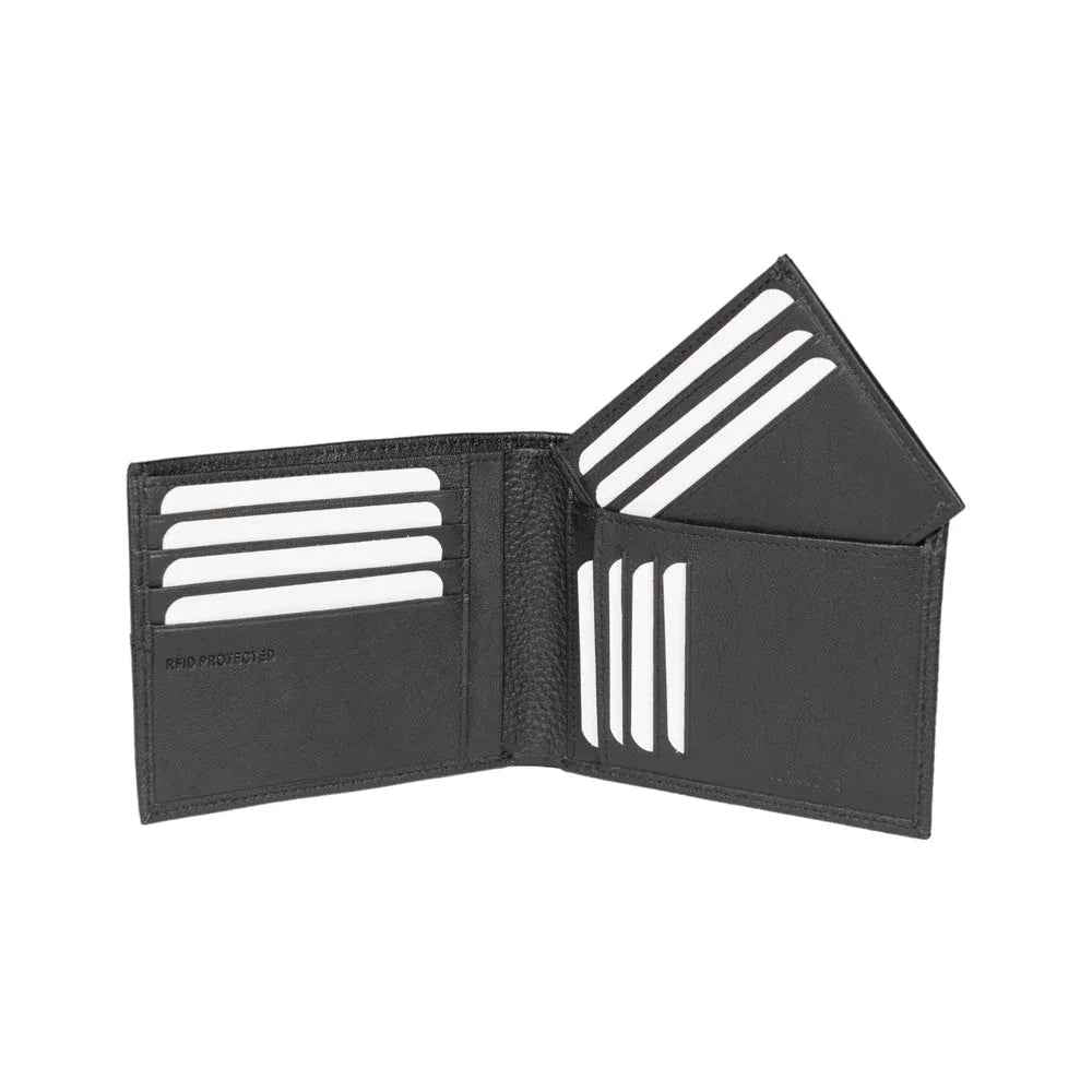 RB12113A | Vertical Men's Wallet in Genuine Full-Grain Leather