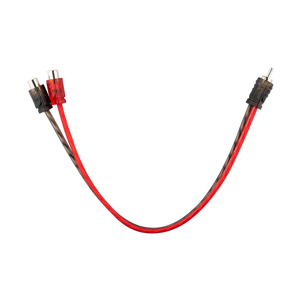Level 1 RCA 100% Copper OFC Y Connector – 1 Male / 2 Female DS18