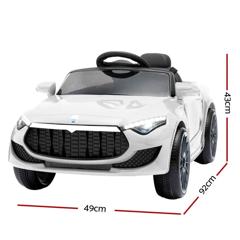 Rigo Kids Ride On Car Electric Toys 12V Battery Remote Control White