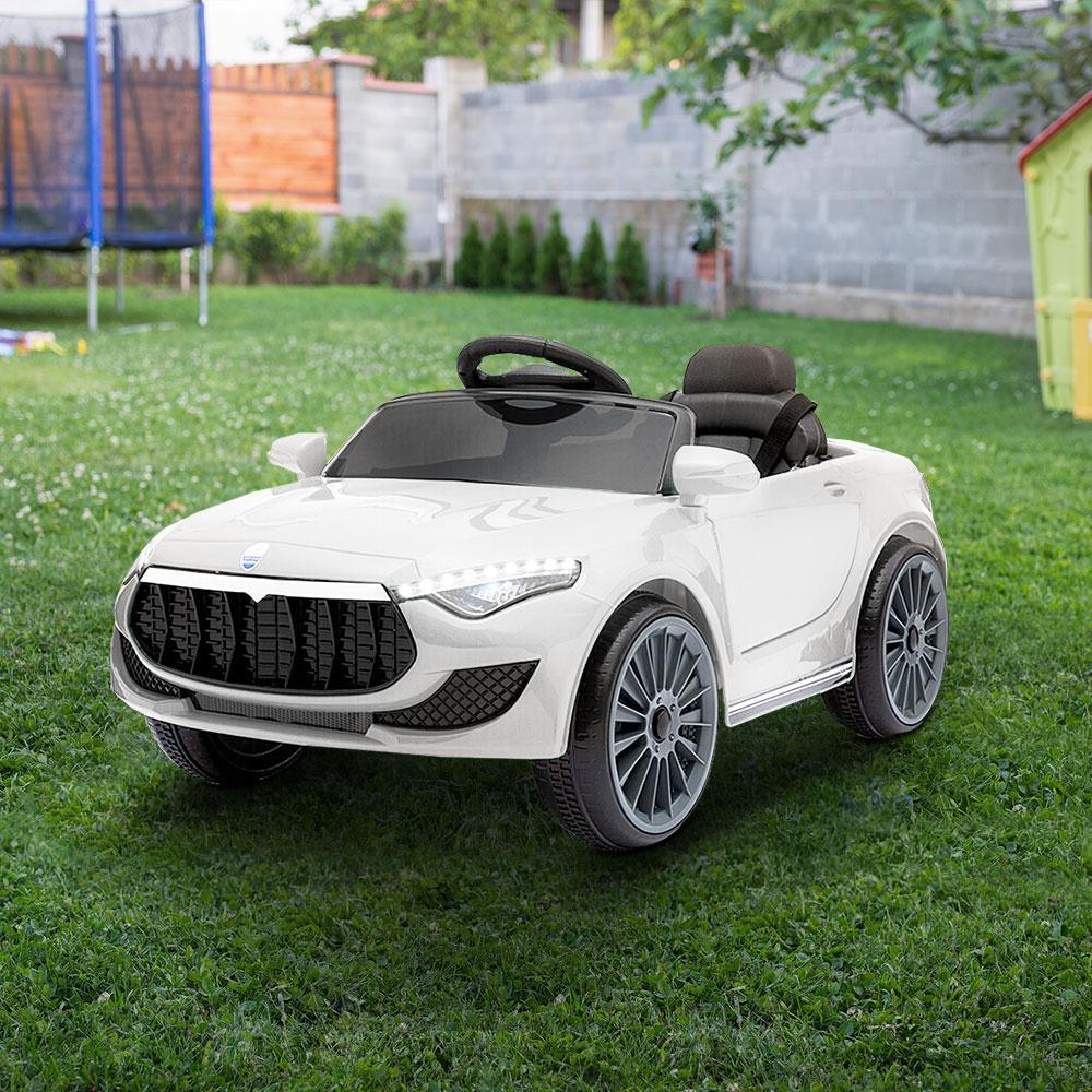 Rigo Kids Ride On Car Electric Toys 12V Battery Remote Control White
