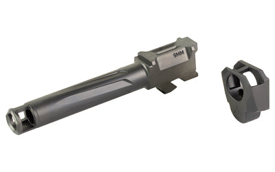 Radian Weapons RAMJET Fluted Barrel with AFTERBURNER Muzzle Brake |  9MM |  Black DLC Finish |  INTRA-LOK Mounting System |  Fits Glock 19 Gen 3 Atomic Defense