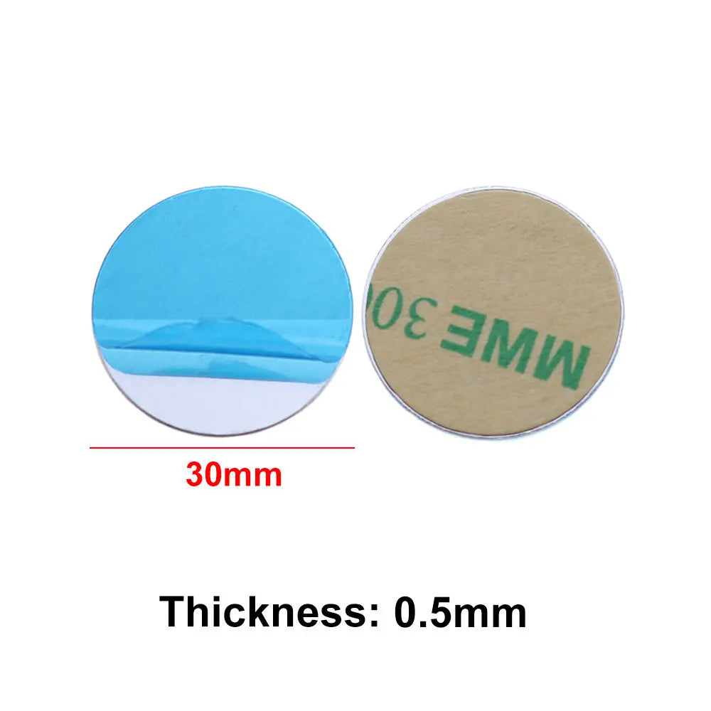 10pcs Silver Magnetic Metal Plates for Car Phone Holder | Universal Iron Sheet Mount Kit