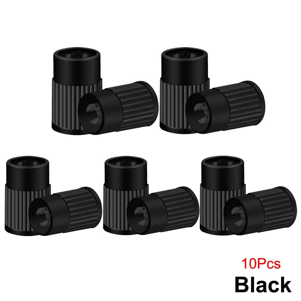 Plastic Tire Valve Caps with Built-in Valve Core Remover | Universal Stem Covers for Cars, Bikes, Trucks MyPetiteCar.com