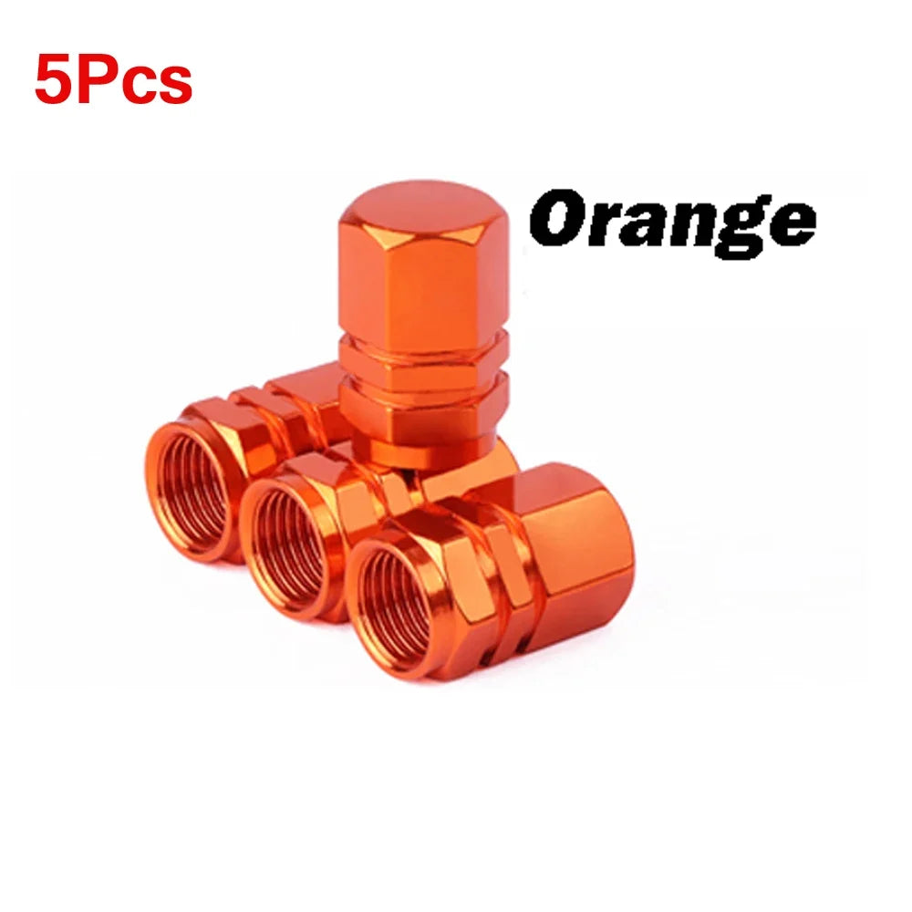 Aluminum Alloy Tire Valve Caps | 5 or 10 Pack Waterproof Dustproof Stem Covers MyPetiteCar.com