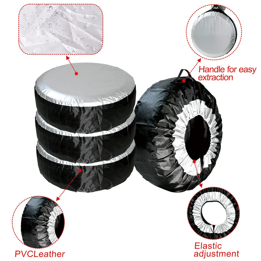 Spare Tire Storage Bag | Waterproof Tire Cover for SUV Car 13-19 19-23 Inch MyPetiteCar.com