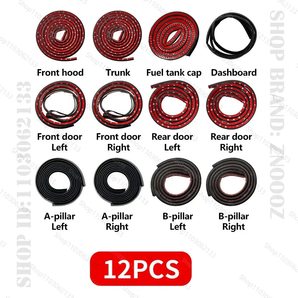 Double Layer Car Door Seal Strip | Soundproof Dustproof Sealing Protector for Tesla Model S 3 X Y MyPetiteCar.com