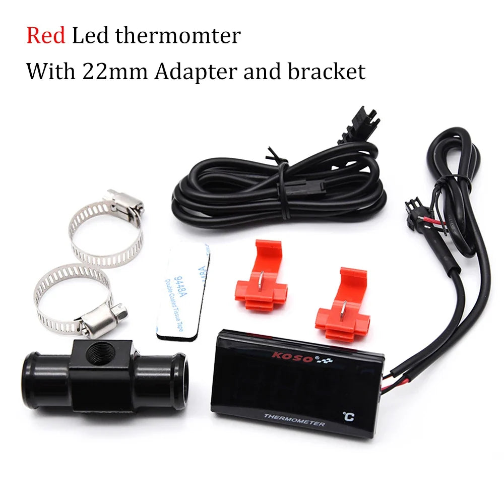 KOSO Water Temperature Gauge | Motorcycle Temp Sensor for XMAX250 300 NMAX CB 400 CB500X