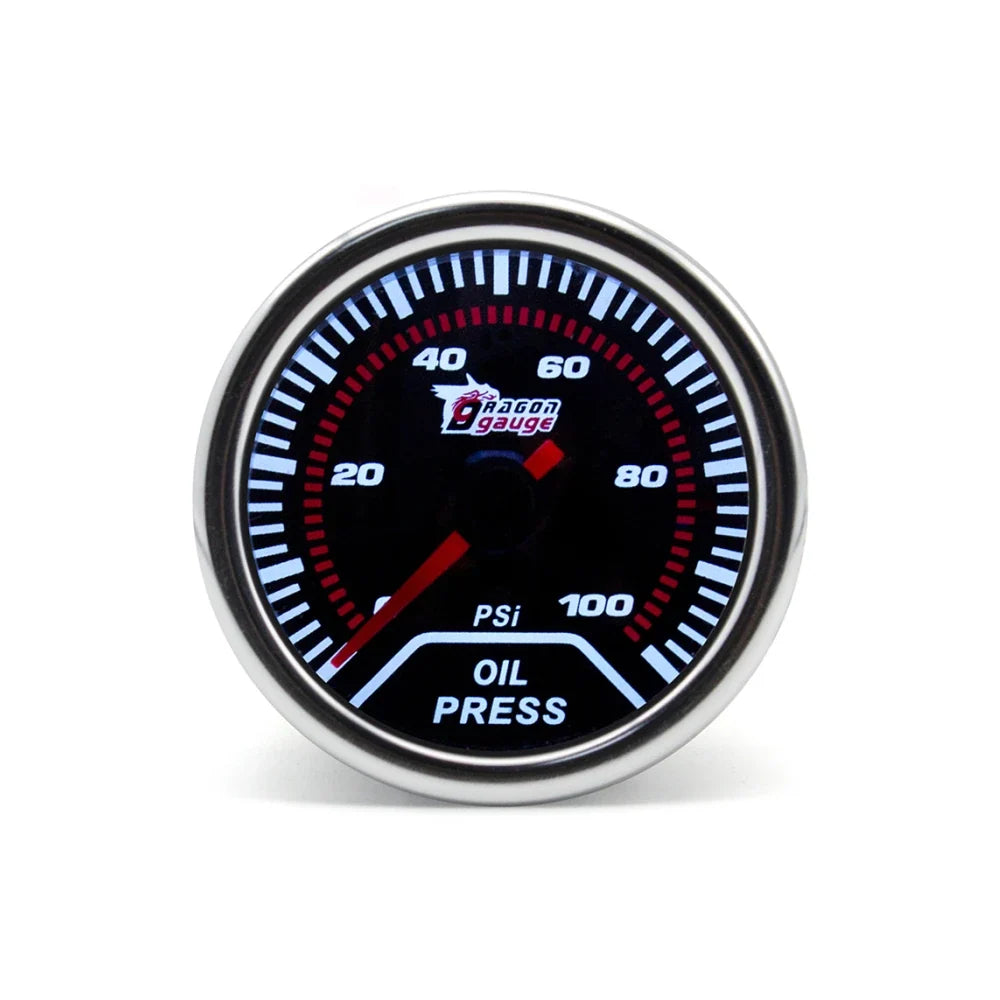 2" 52mm Car Turbo Gauge Set | Boost Water Temp Oil Pressure Tachometer Voltmeter