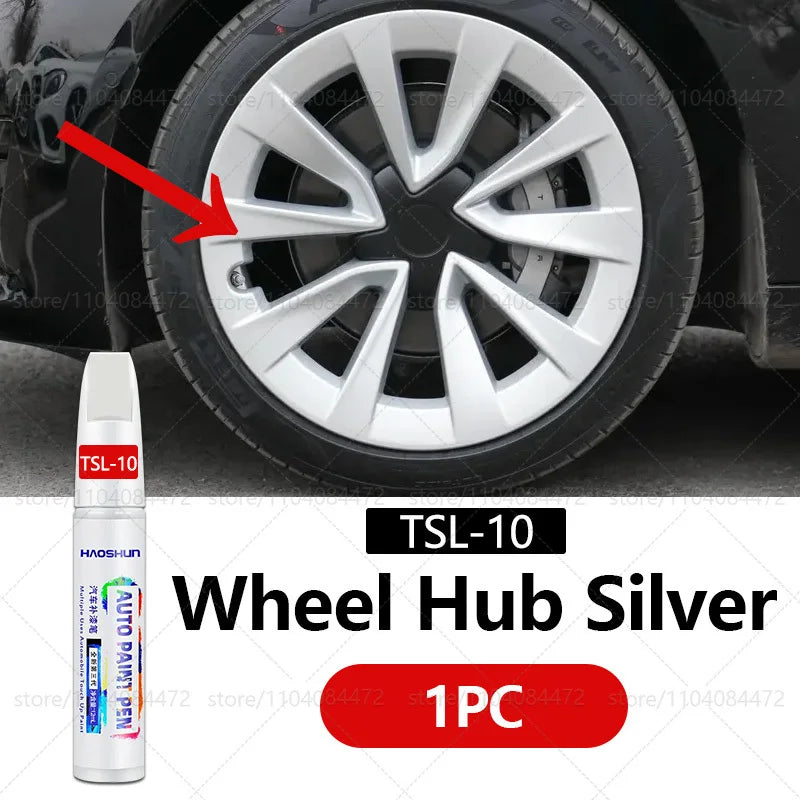 Tesla Wheel Scratch Repair Pen | Matte Black Dark Gun Gray Silver Multiple Colors Paint Pen MyPetiteCar.com