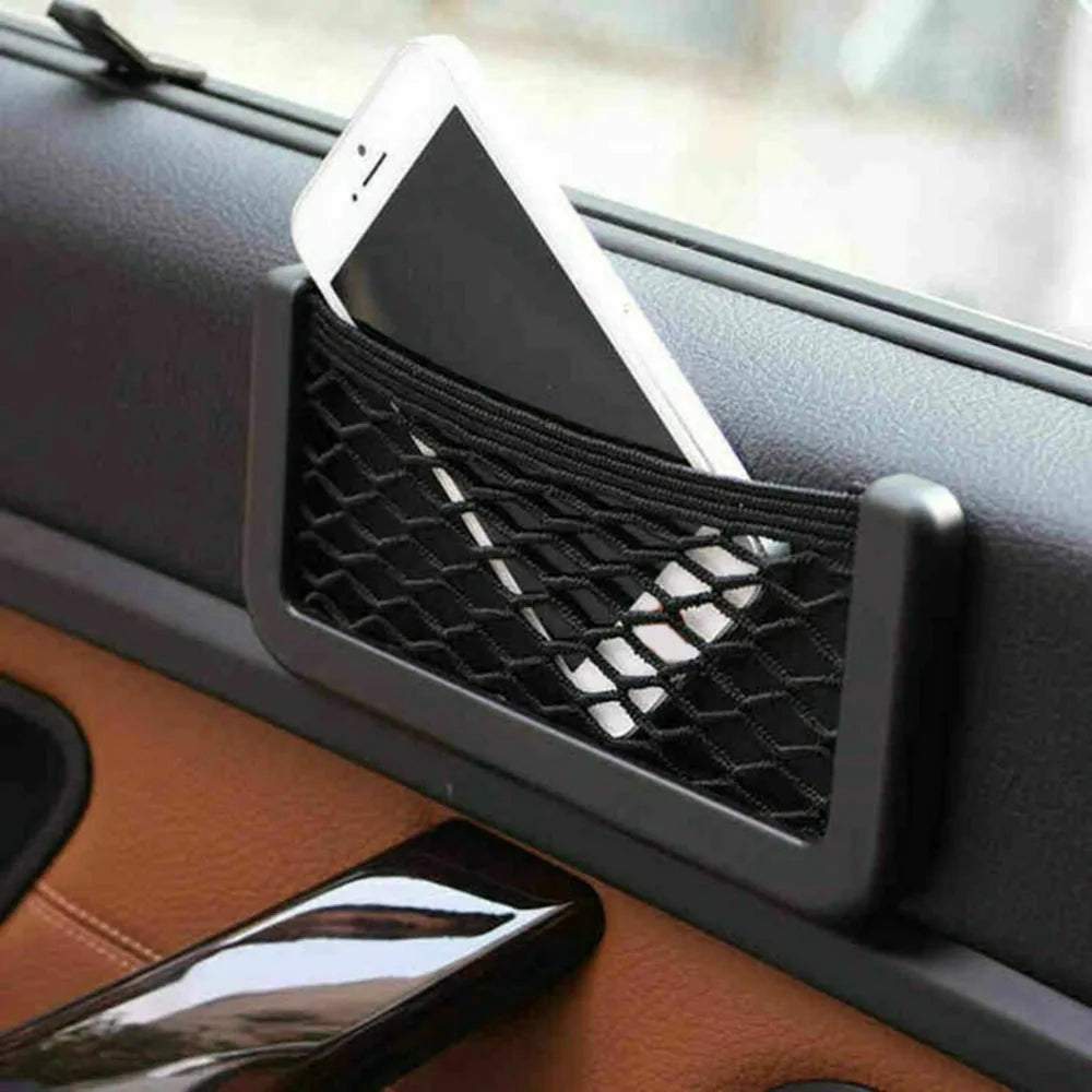 3pcs Universal Car Organizer Mesh Storage Bag | Seat Side Net Pocket for Phone and Sundries MyPetiteCar.com
