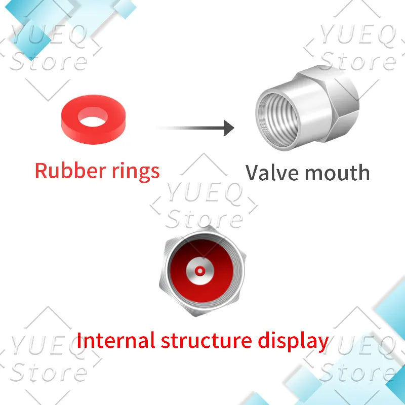 4Pcs XX Smiling Face Logo Pattern Car Tire Valve Caps | Universal Aluminum Tire Stem Covers MyPetiteCar.com