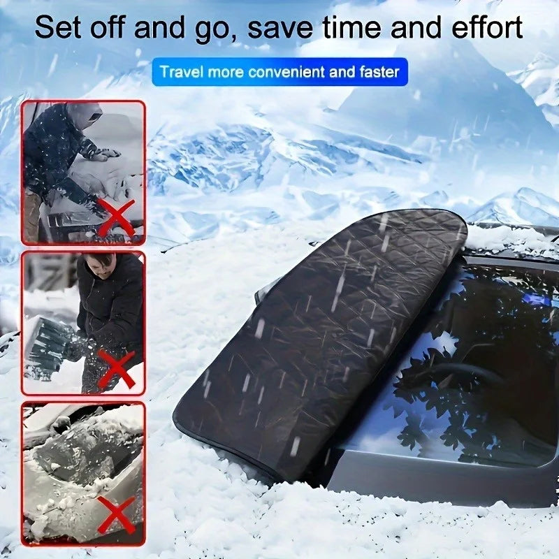 Car Windshield Snow Shield Cover | All-Season Front Window Frost and Sun Protection