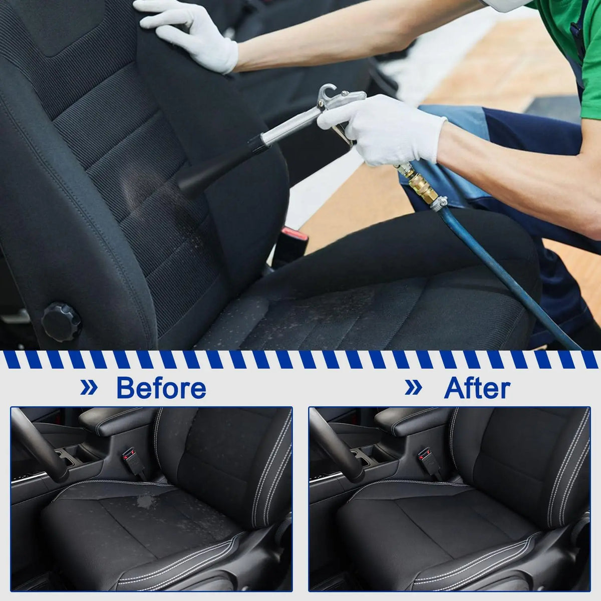 Car Cleaning Gun | High Pressure Air Blow Gun for Uncharged Interior Spraying MyPetiteCar.com