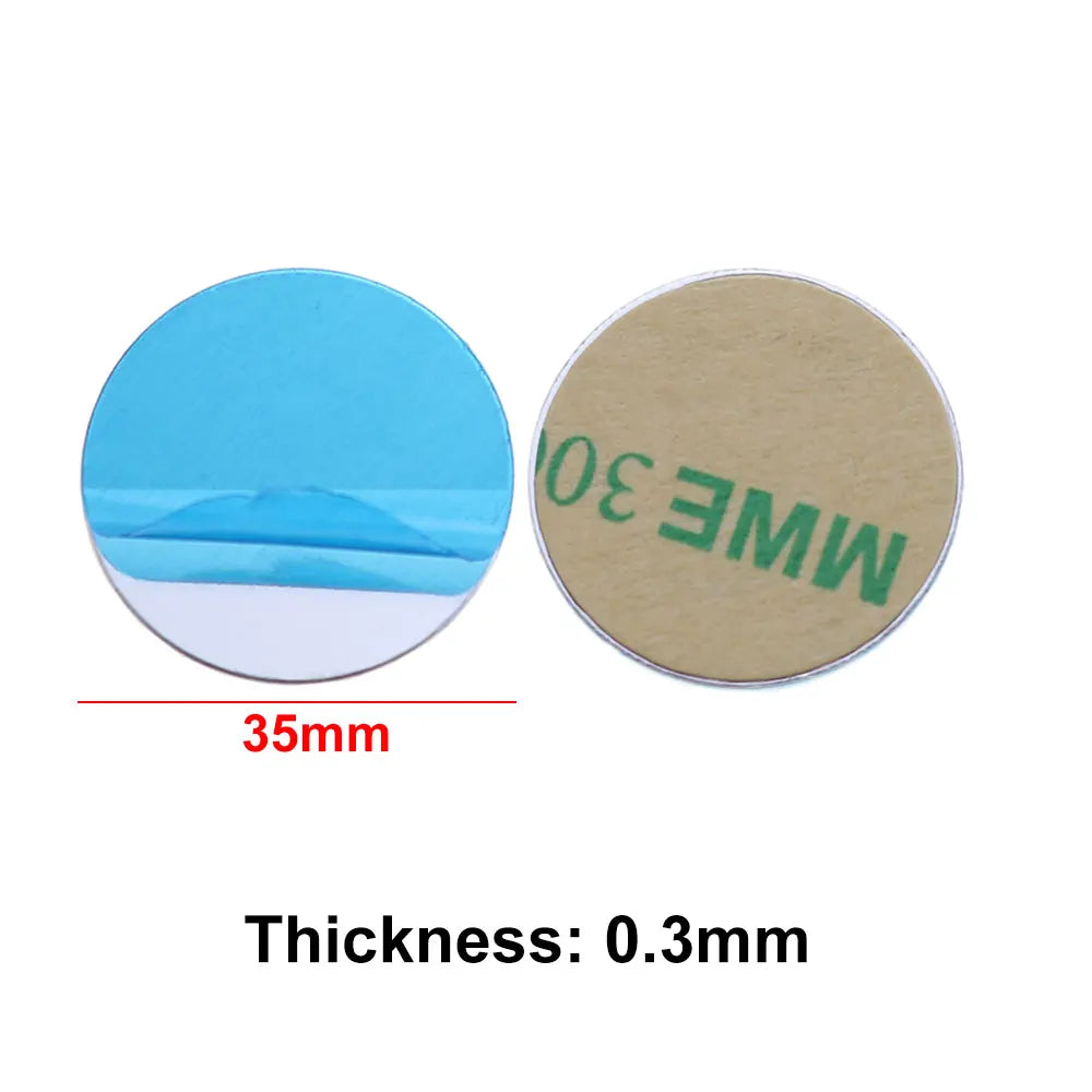 10pcs Silver Magnetic Metal Plates for Car Phone Holder | Universal Iron Sheet Mount Kit
