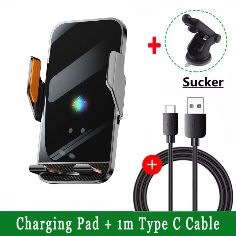 Car Wireless Charger Magnetic Auto Car Mount Phone Holder | Fast Charging Compatible with iPhone and Samsung MyPetiteCar.com