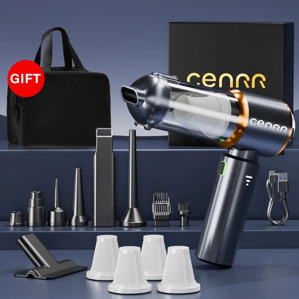 CENRR 998000PA Mini Cordless Car Vacuum Cleaner | Powerful Handheld Blower for Auto & Home MyPetiteCar.com